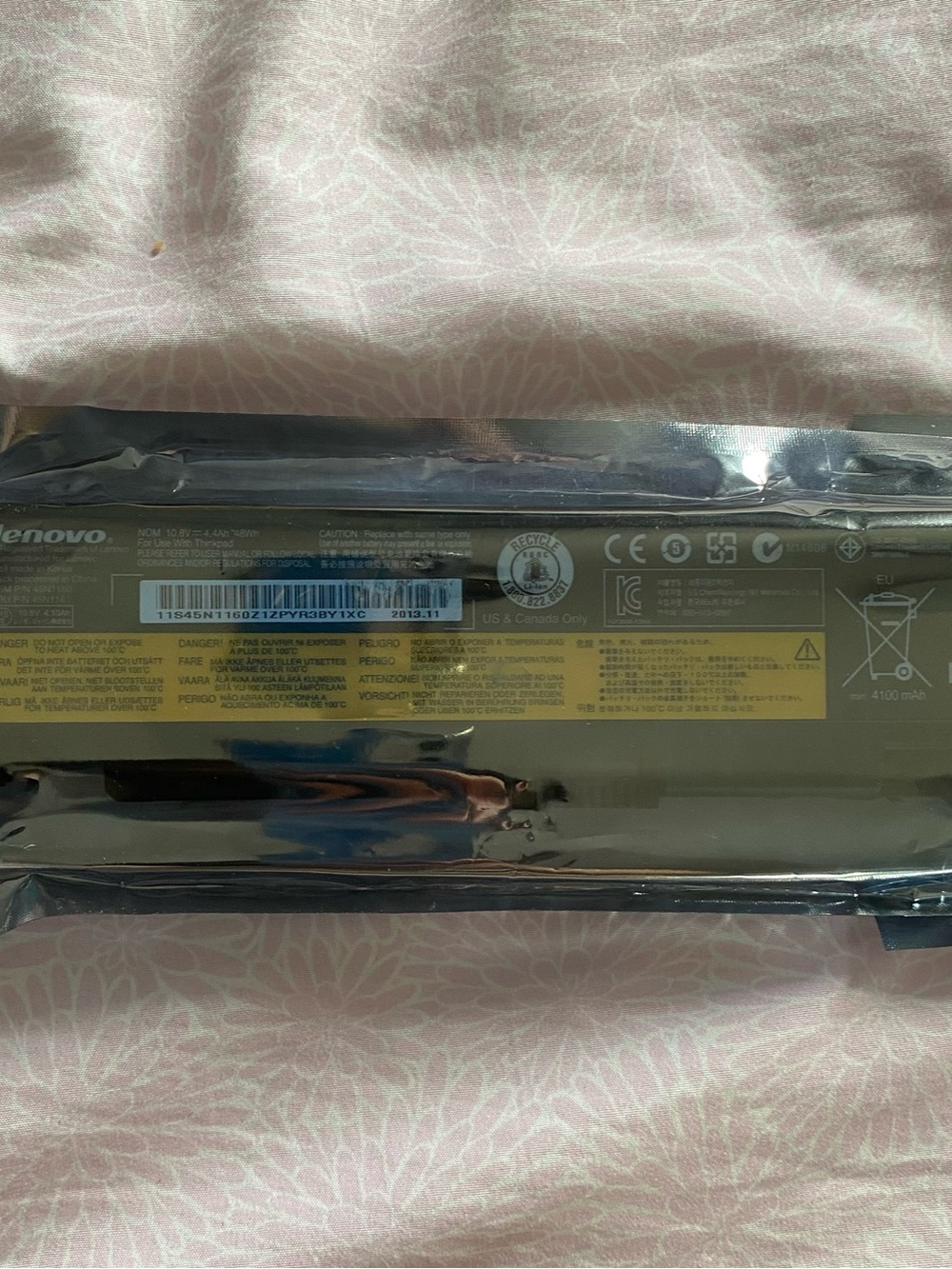 Lenovo Black Laptop Battery Pack Replacement Module